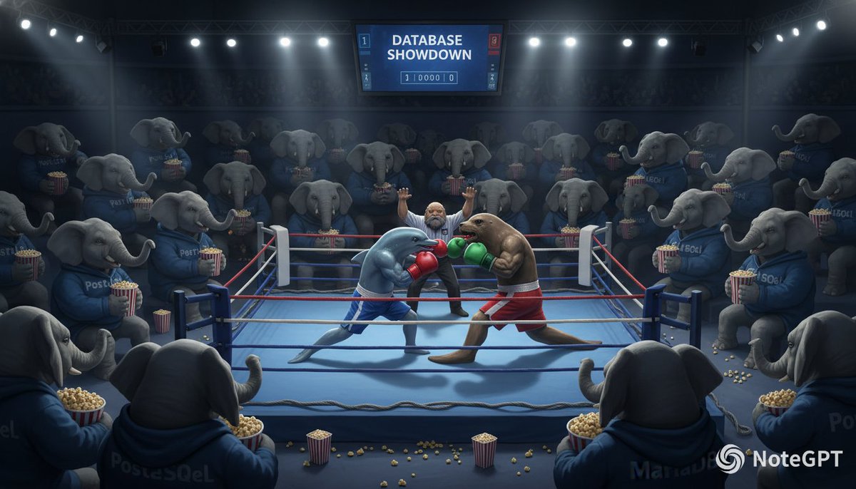 Database Mascot Boxing Match AI image template preview
