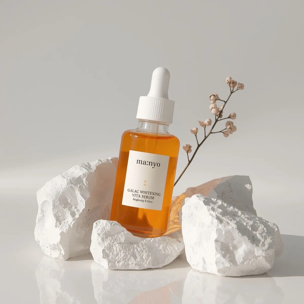 Minimal Luxury Skincare Product Photography (4 Variations) AI image template preview
