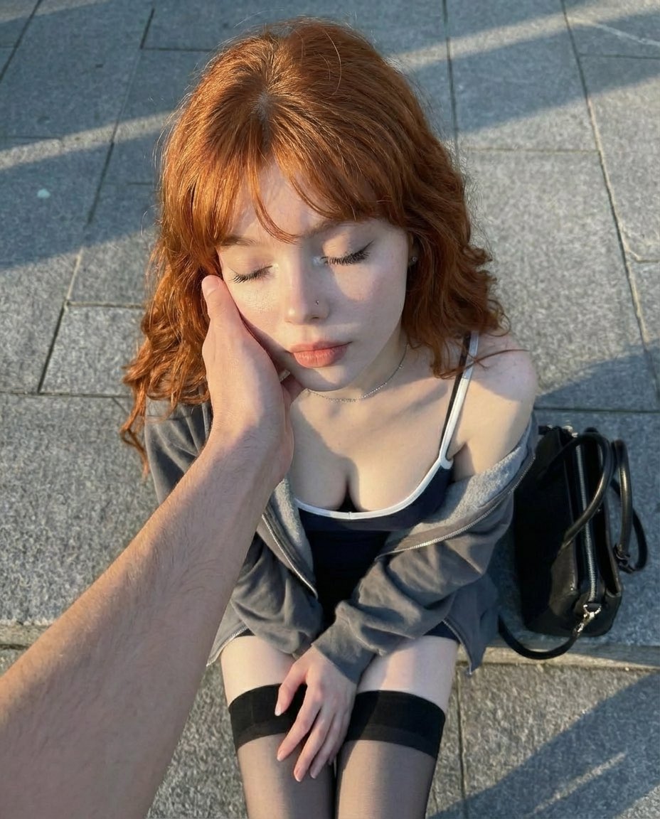 Top-Down Outdoor Portrait at Golden Hour example 2
