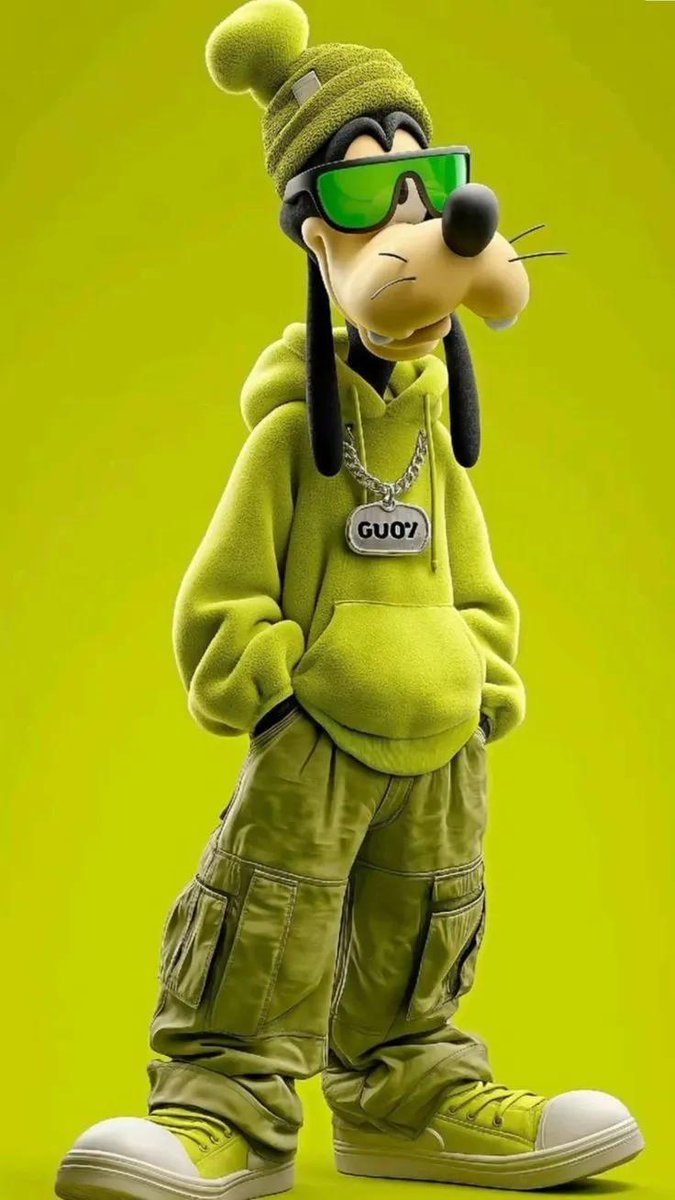 3D Anthropomorphic Dog in Streetwear AI image template preview