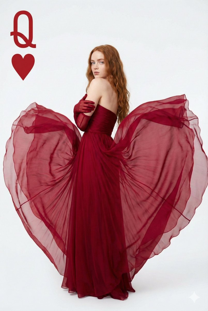 Sadia Sink Queen of Hearts Fashion Portrait AI image template preview