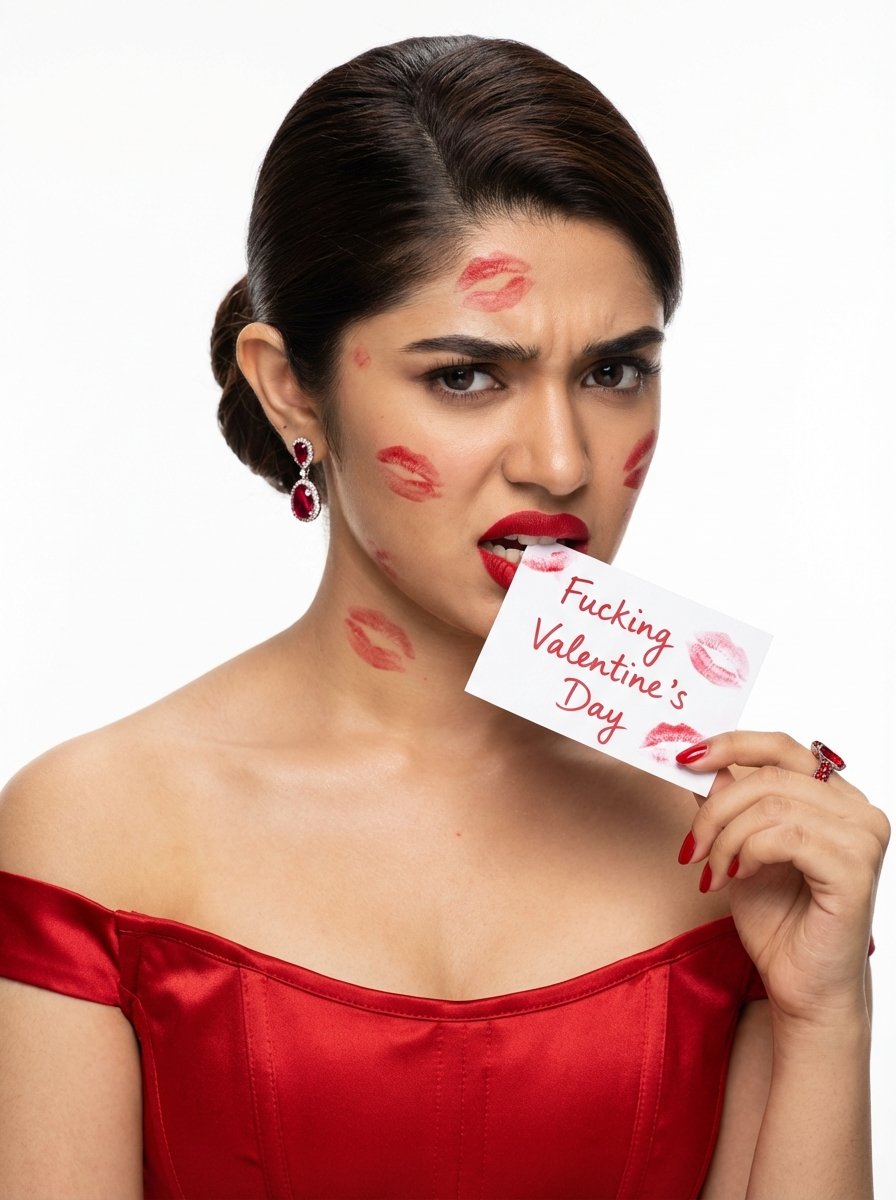 Annoyed Krithi Shetty Valentine's Day Beauty Portrait example 2