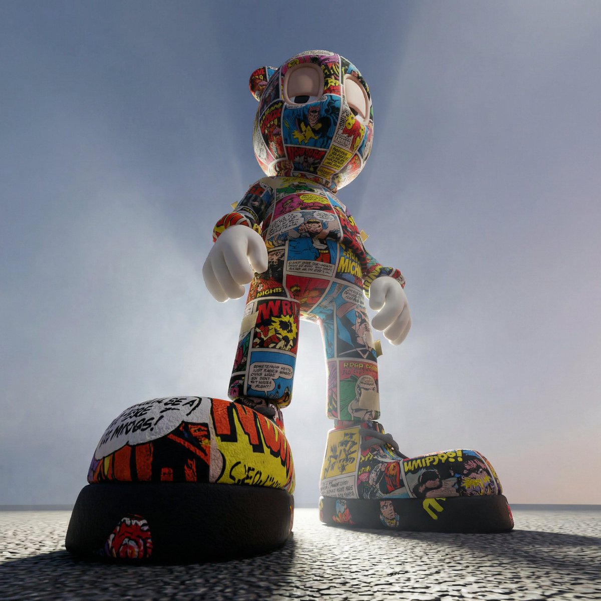 Worm's-Eye Perspective Character Shot (Likeness Preservation) AI image template preview