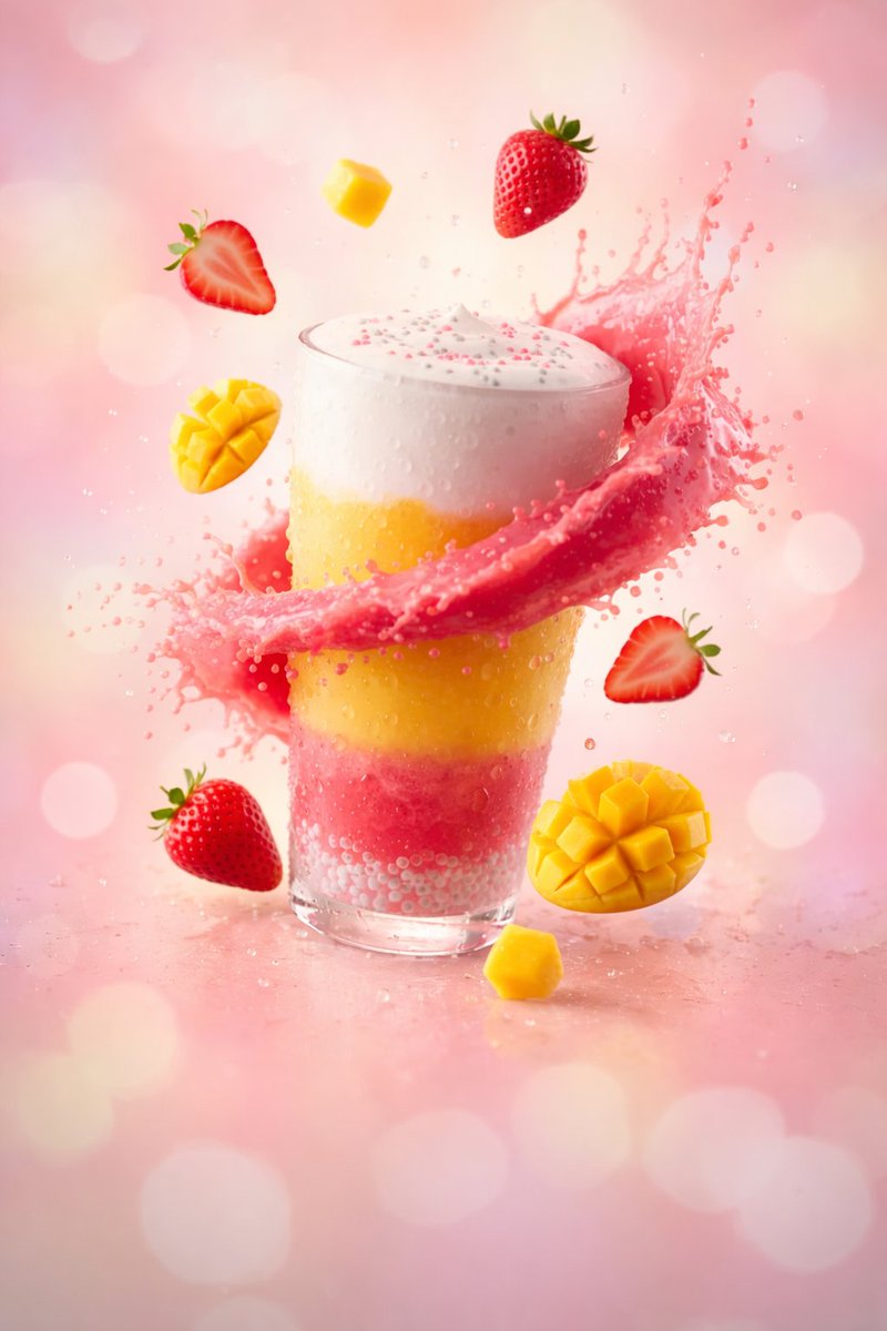 Summer Drink Food Photography Prompt AI image template preview