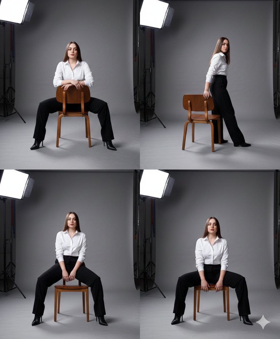 Fashion Photography Studio Collage Prompt AI image template preview