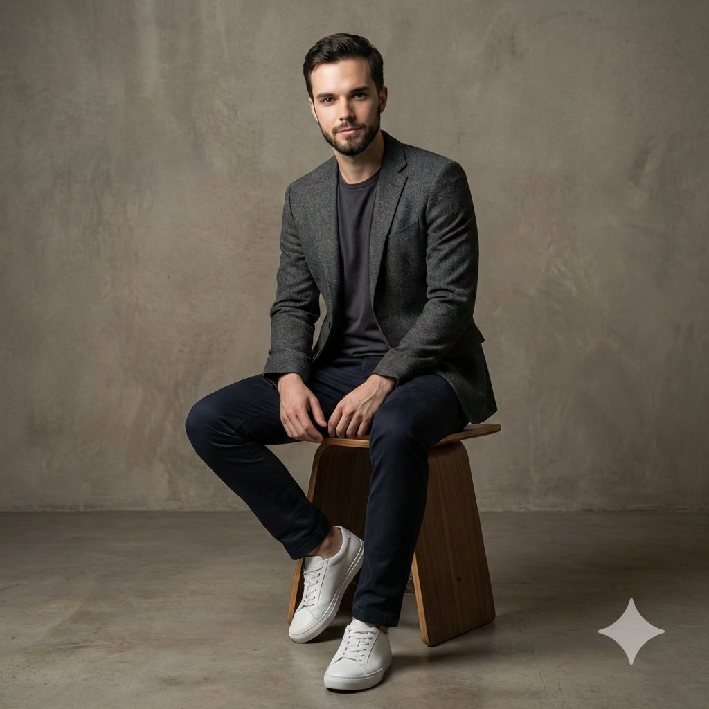 Photorealistic Studio Portrait with Identity Preservation example 2