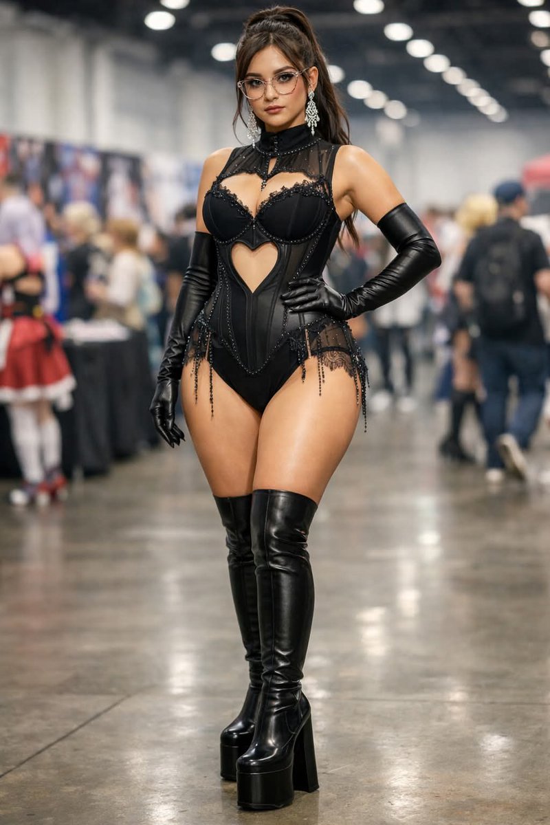 Convention Cosplay Outfit Prompt AI image template preview