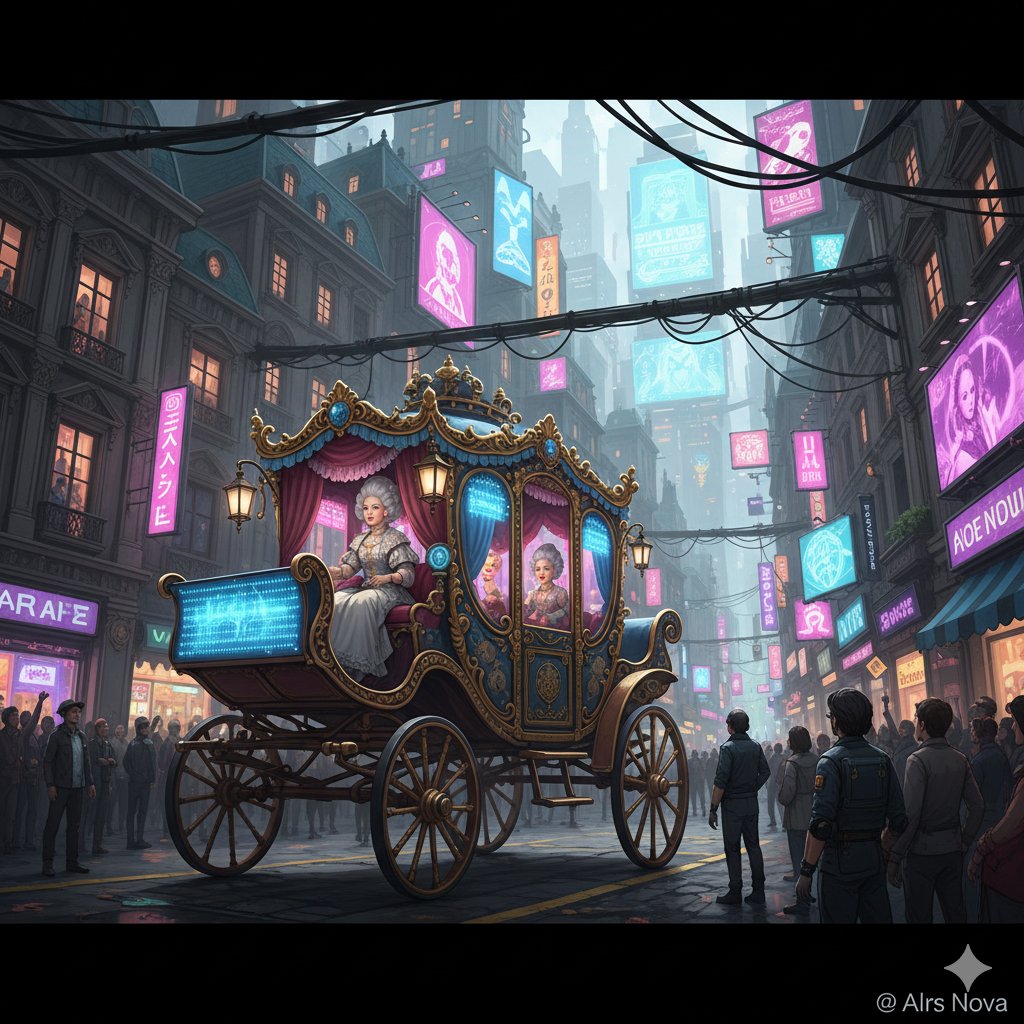 Cyberpunk Marie Antoinette Carriage example 2