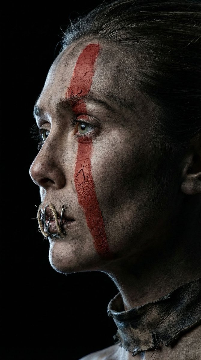 The Crimson Vow - Hyper-Realistic Cinematic Profile AI image template preview