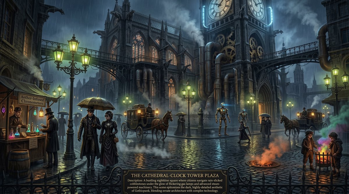 Universal Mono Punk Scene Generator AI image template preview