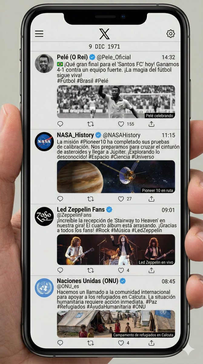 Historical Social Media Feed Generation AI image template preview