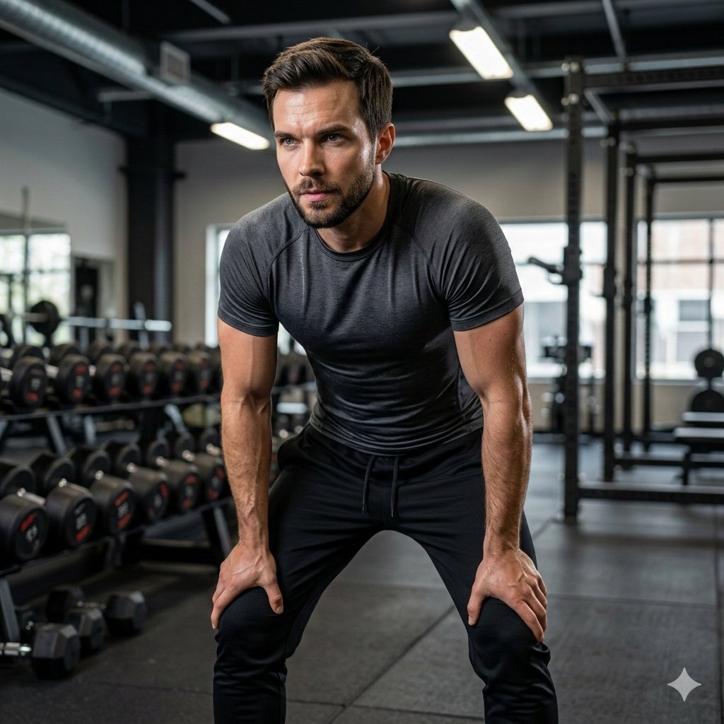 Ultra-Realistic Luxury Fitness Photoshoot AI image template preview