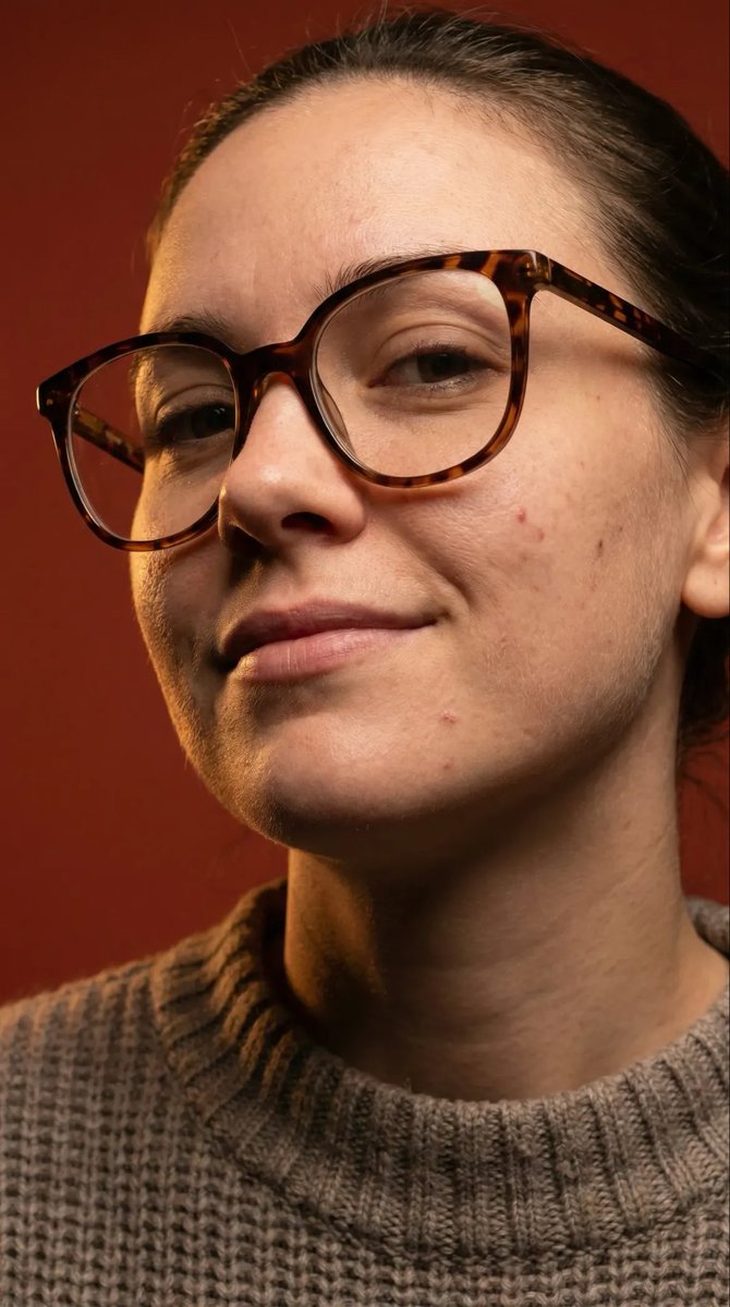 Macro Detail Portrait with Glasses and Skin Texture Prompt example 3