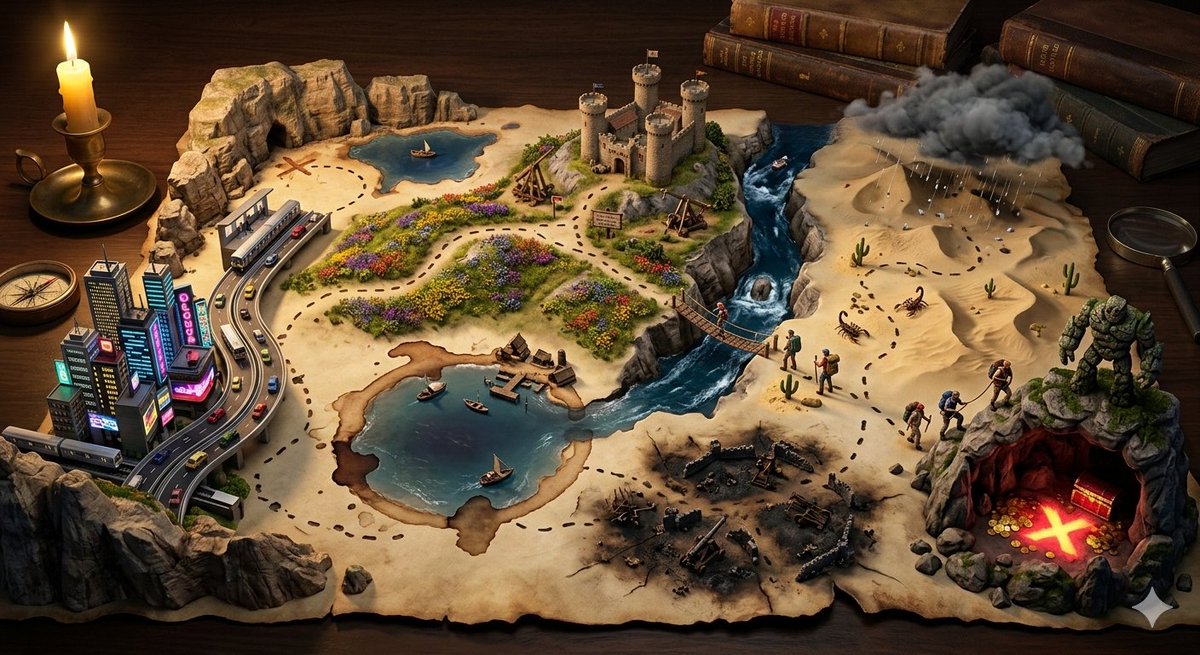 Treasure Map Adventure Prompt for Nano Banana 2 example 2