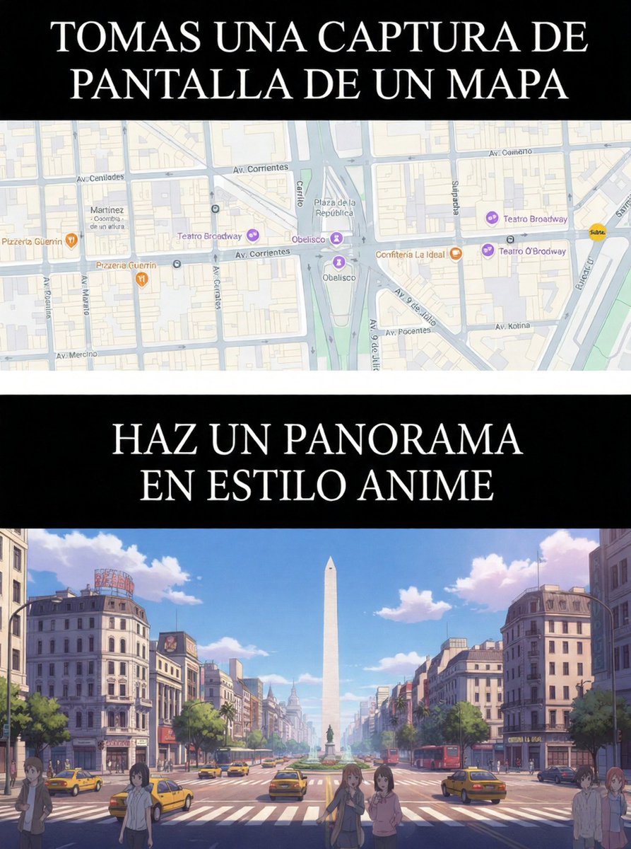 Map to Anime Panorama Conversion AI image template preview