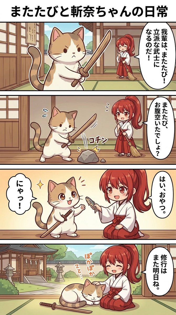 4-Panel Manga Generation Prompt AI image template preview