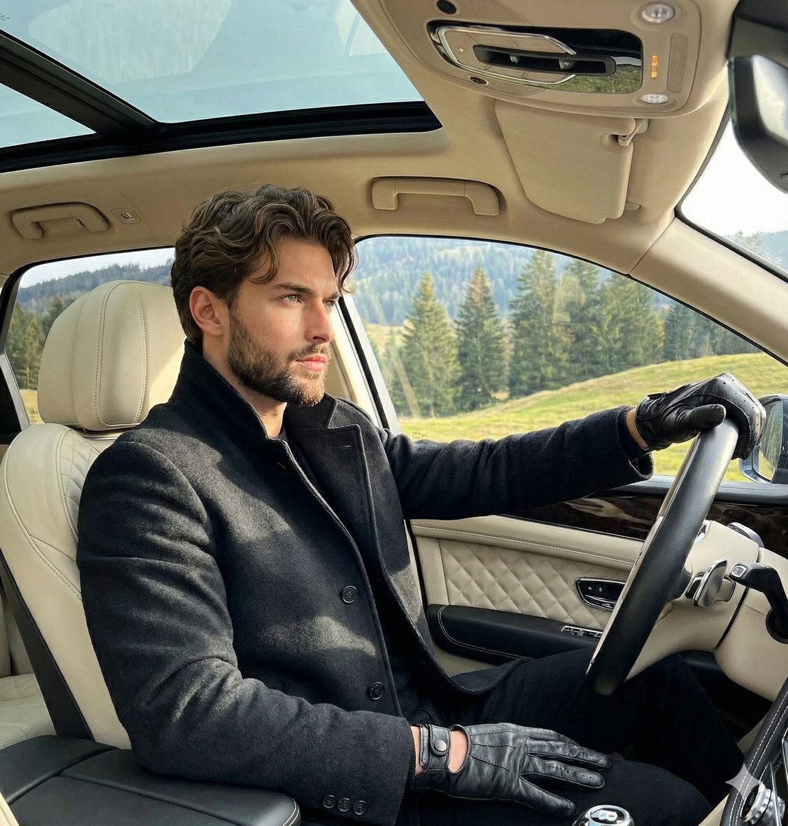 Luxury Automotive Editorial Photo Prompt AI image template preview