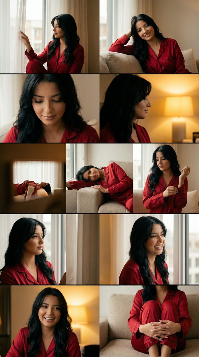 Cinematic Home Editorial Grid Prompt AI image template preview