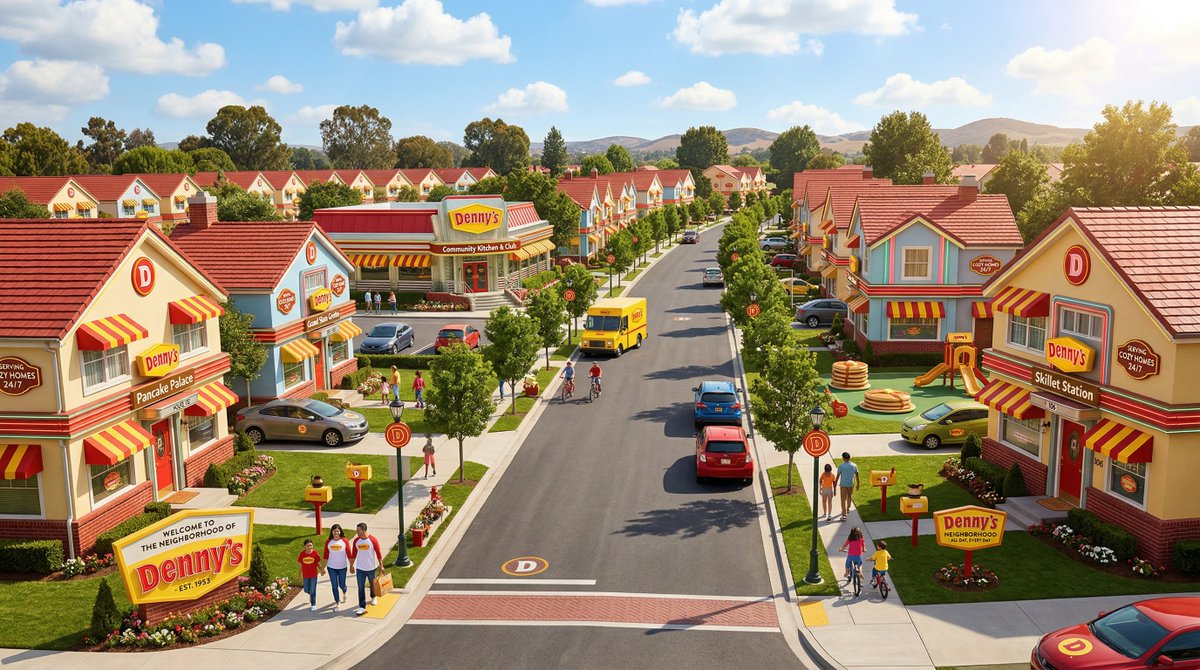 Suburban Neighborhood Designed by Fast Food Chains example 4