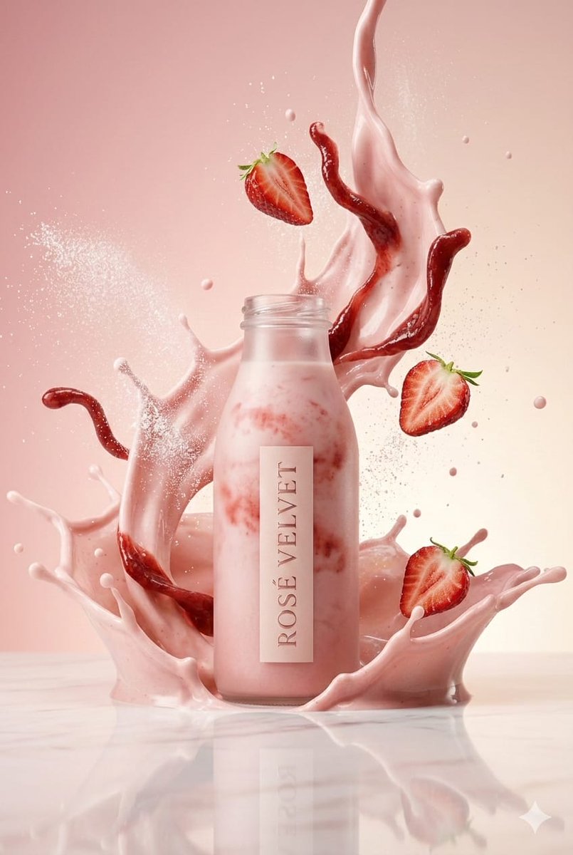 Luxury High-Speed Shake Commercial Photography Prompt example 2