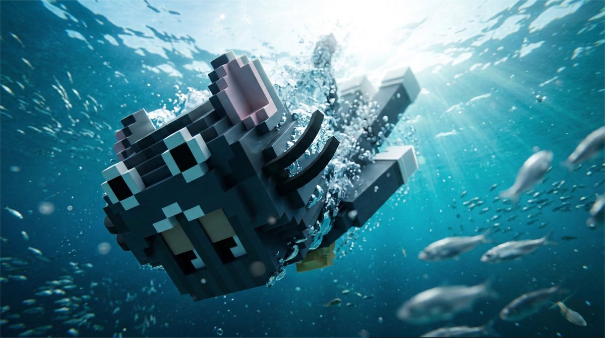 Cinematic Underwater Dive Scene AI image template preview