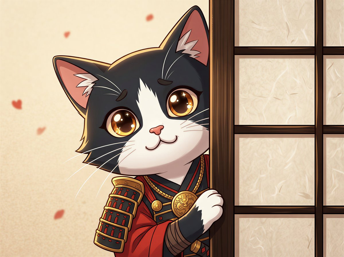 Cat Peeking Image Prompt AI image template preview