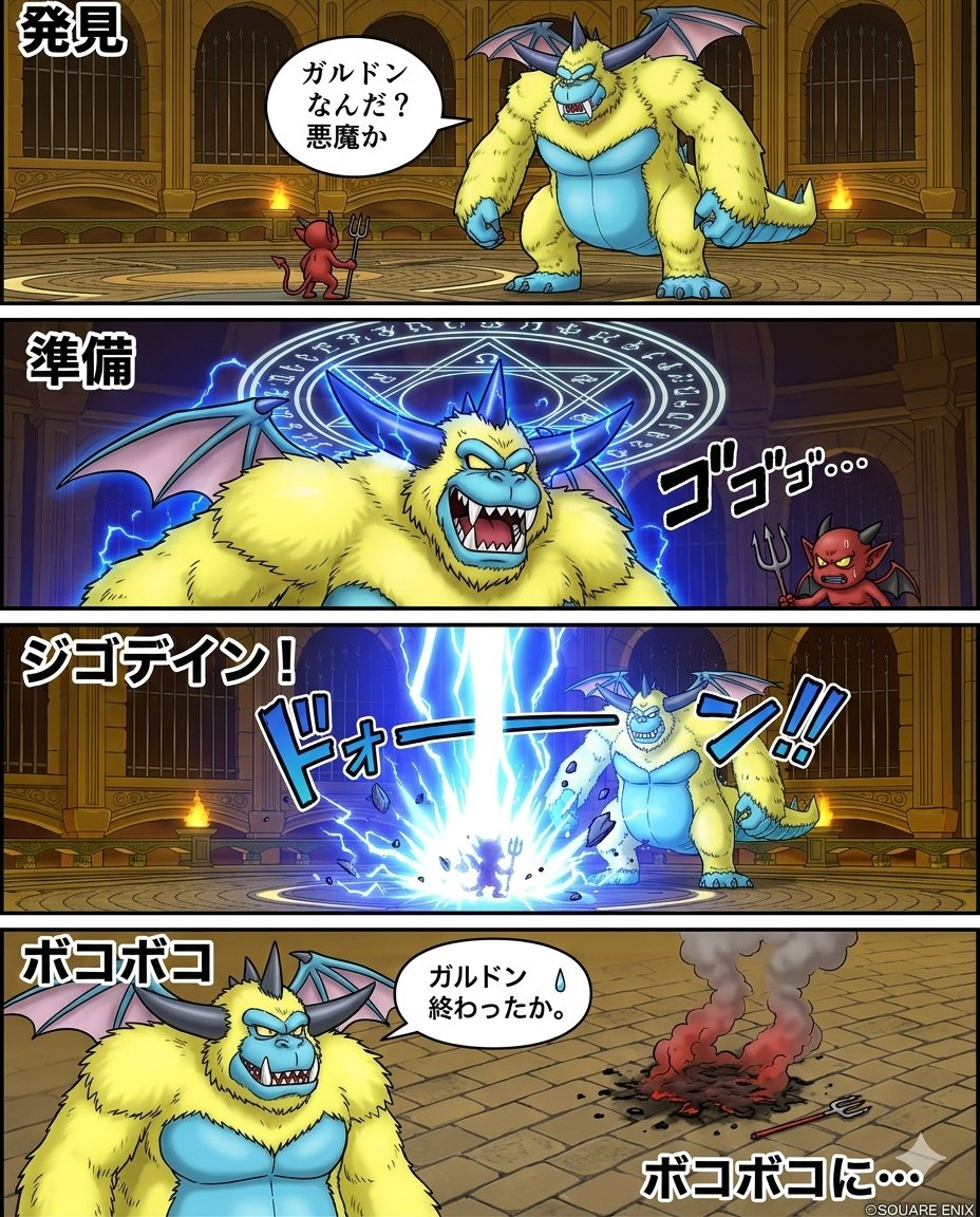 Galdodon Comic Strip Prompt AI image template preview
