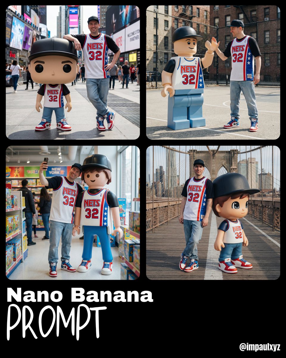 Nano Banana Prompt for Art Toy Generation AI image template preview