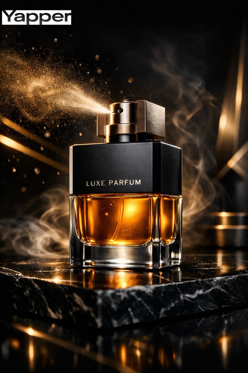 Ultra-Premium Luxury Perfume Advertisement AI image template preview