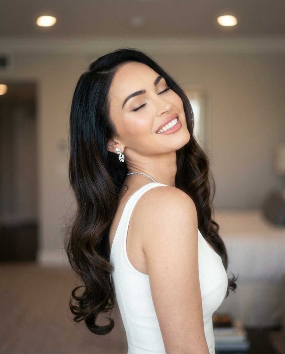 Dreamy Glam Portrait with Soft Focus Vintage Realism example 4
