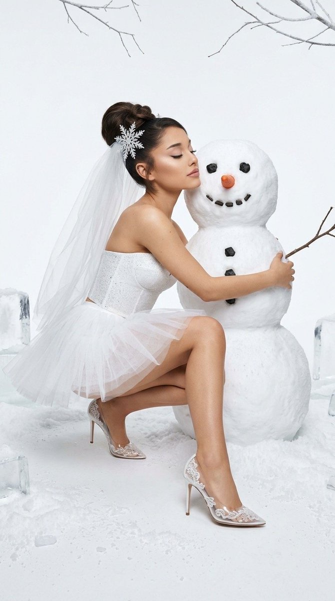 Winter Fantasy Editorial with Emma Myers Lookalike example 3