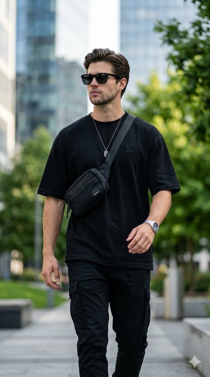 Ultra-Realistic Streetwear Portrait AI image template preview