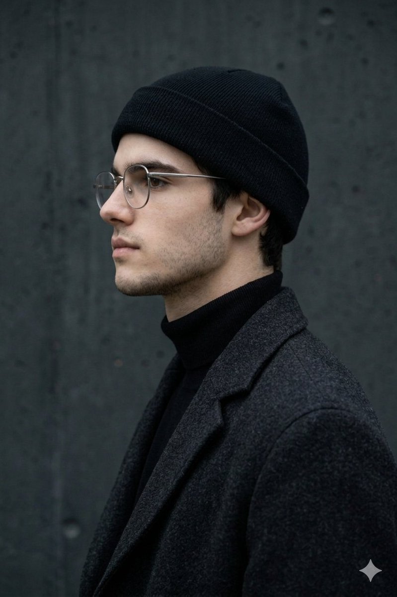 Minimalist Side-Profile Portrait for Character Consistency AI image template preview
