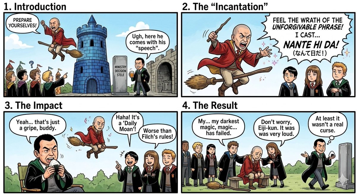 Nano Banana Pro Prompt: Harry Potter Style Slander AI image template preview