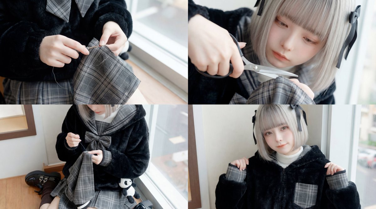 ASMR Sewing/Crafting Video Prompt (GPT-5 Generated) AI image template preview