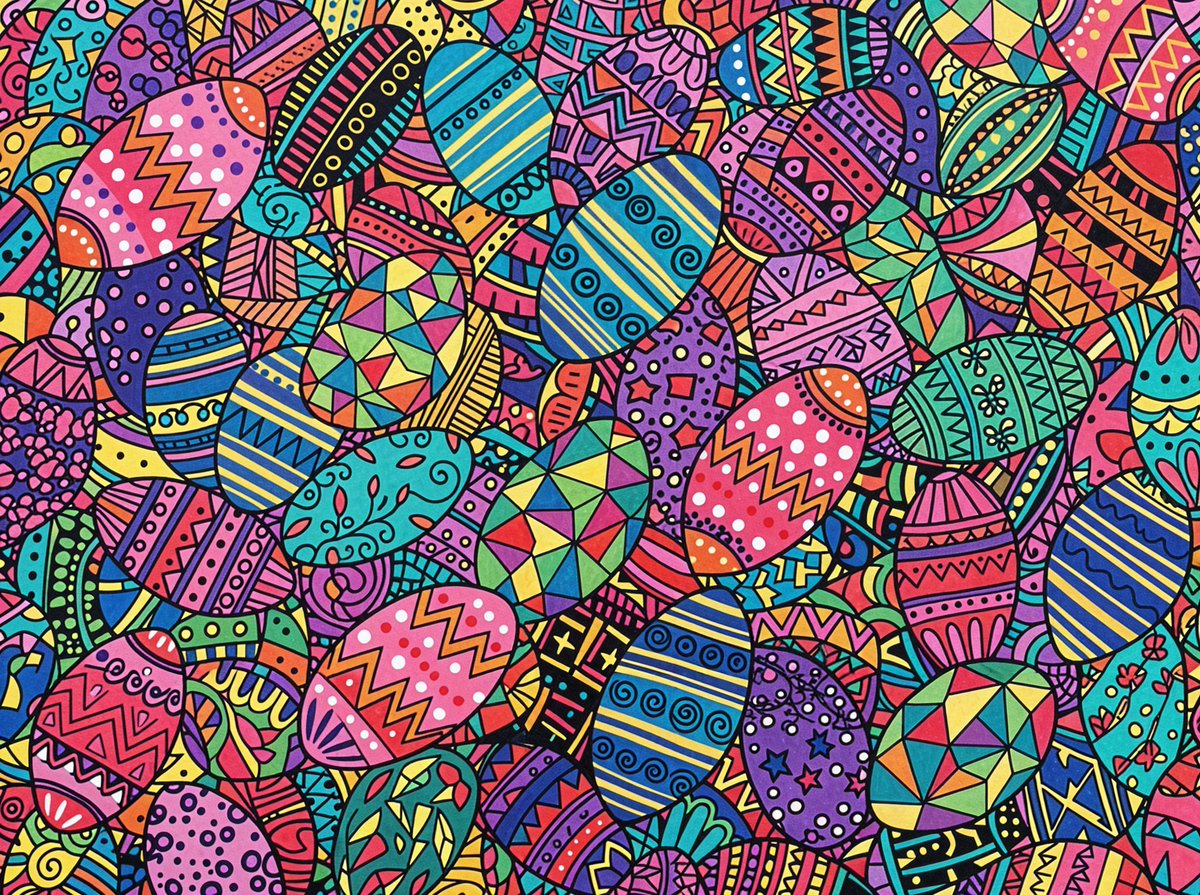 Vibrant Abstract Pattern Prompt AI image template preview
