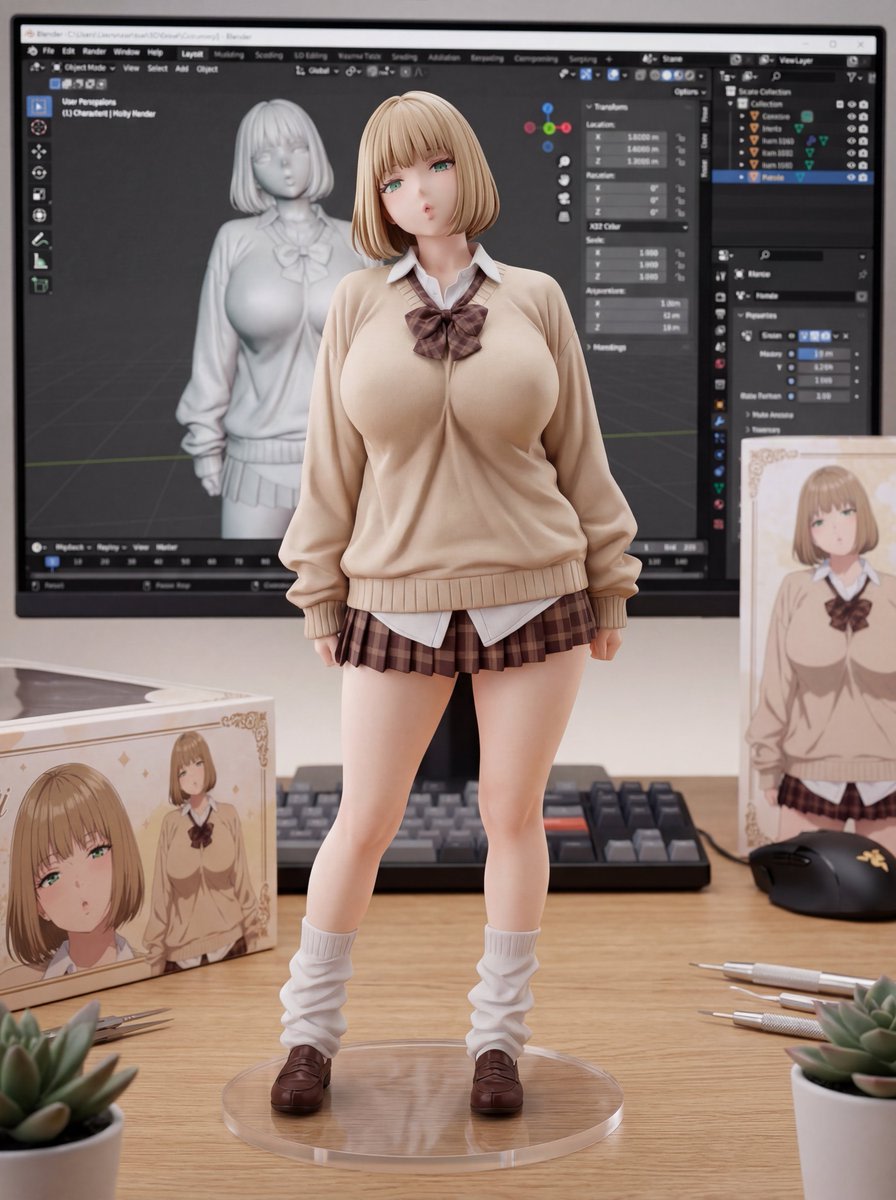 Nano Banana 2 prompt for creating figures and 3D models AI image template preview