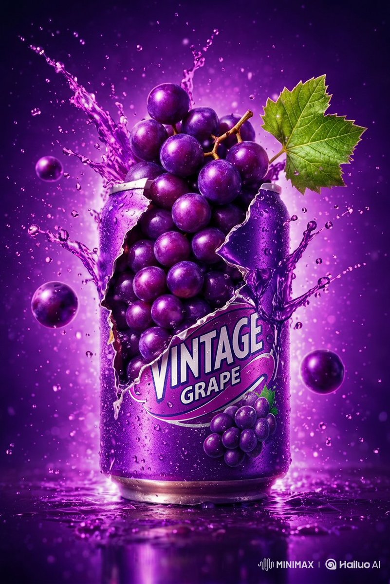 Commercial Product Photography: Soda Splash Series AI image template preview