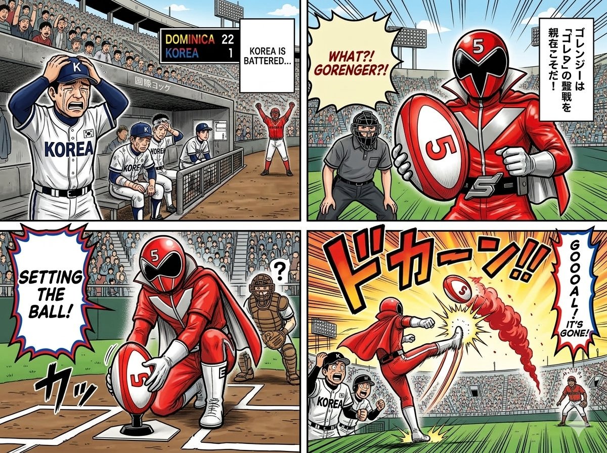 World Baseball Classic Scene Generation AI image template preview