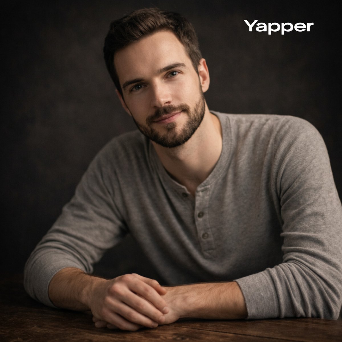 Cinematic Studio Portrait with Precise Facial Matching AI image template preview