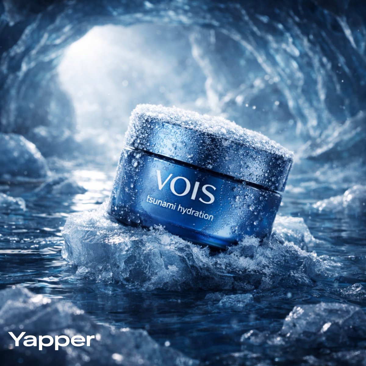 Photorealistic Skincare Product Photography in Snow example 2