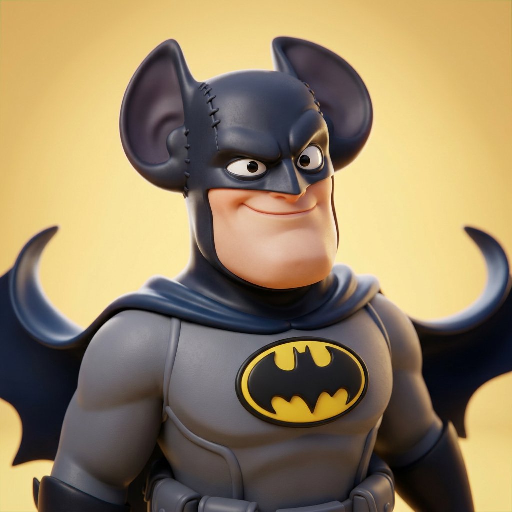 3D CGI Big-Head Cartoon of Harry Potter AI image template preview