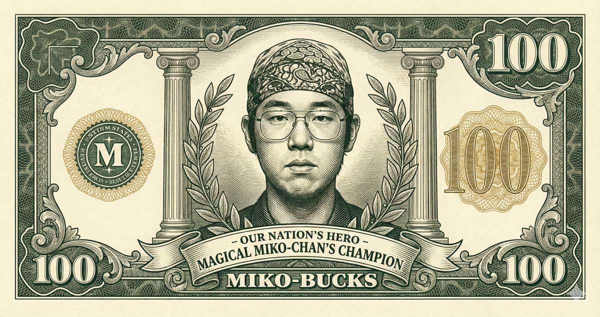 Classic Anime Nerd Otaku in the Style of Currency AI image template preview