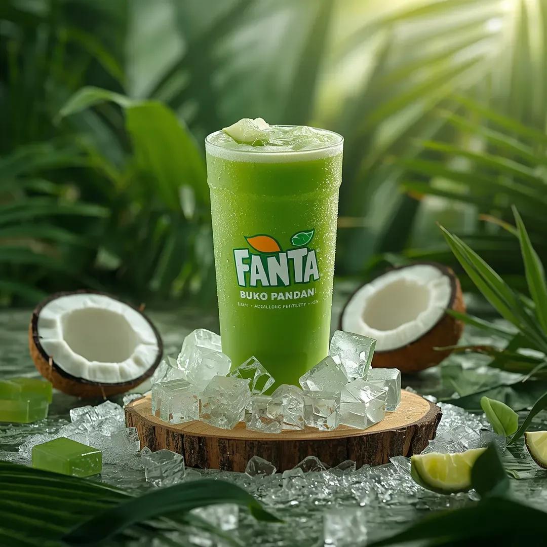 Hyper-realistic Fanta Product Shot Prompt example 3