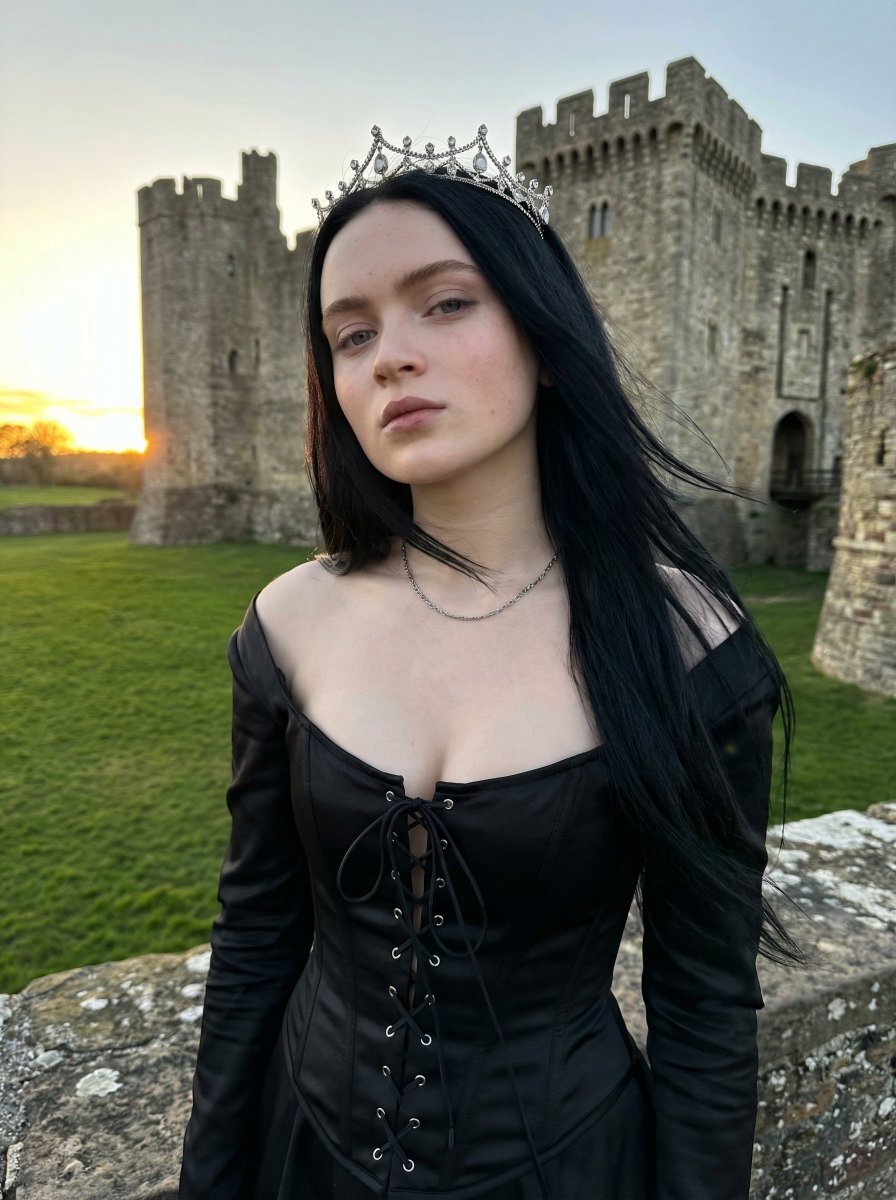 Medieval Fantasy Editorial Portrait Prompt for Nano Banana Pro AI image template preview