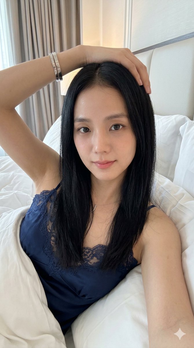 Ultra-Photorealistic Celebrity Selfie of Jisoo AI image template preview