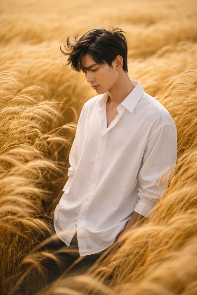 Vogue-Level Editorial Portrait in a Wheat Field example 2