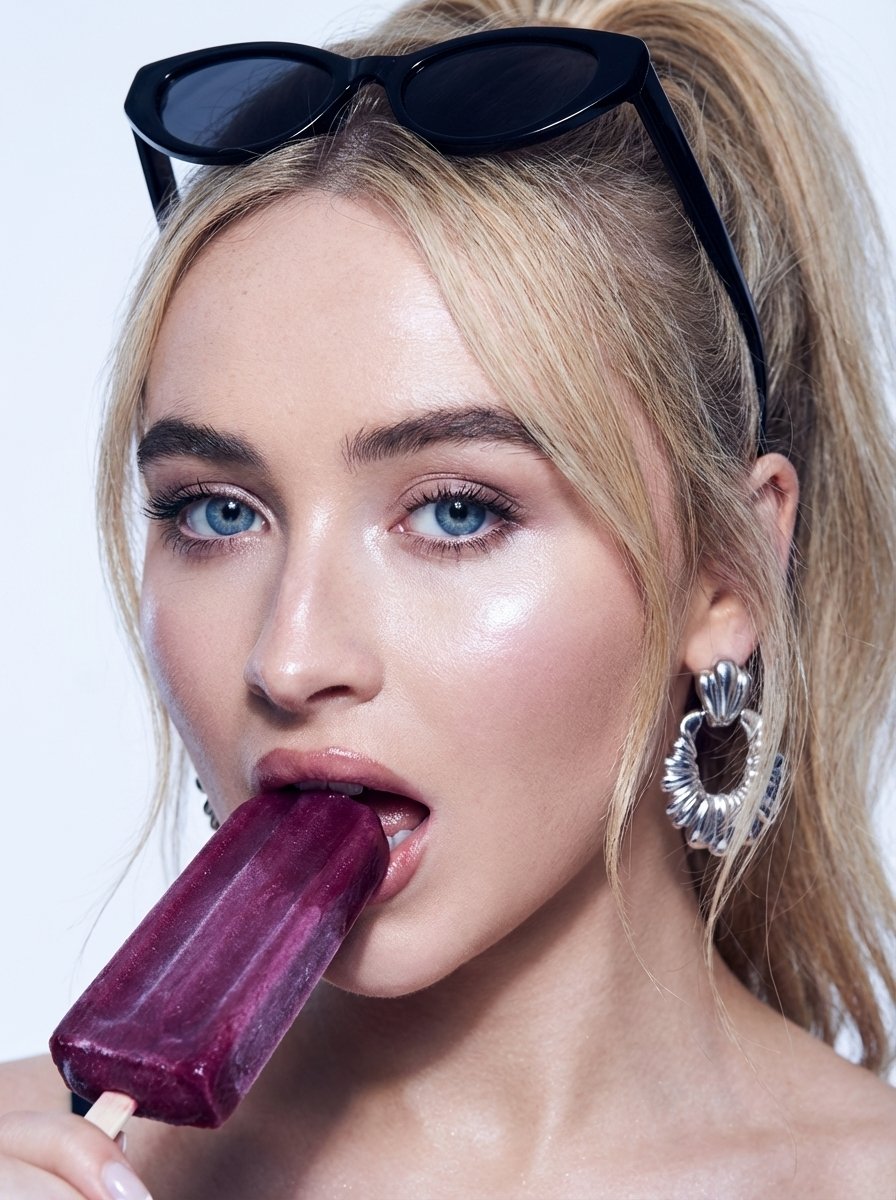 High-Fashion Beauty Close-Up Portrait Prompt for Nano Banana Pro AI image template preview