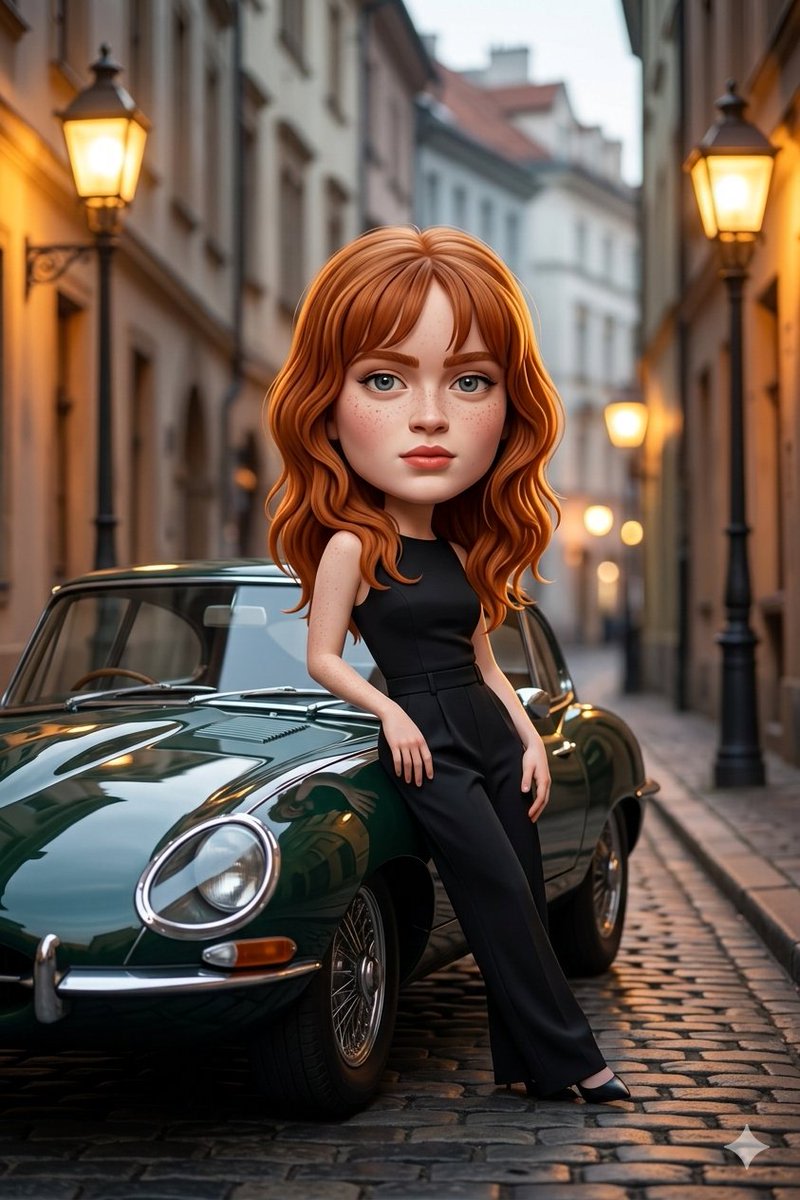 3D Cartoon Caricature with Identity Preservation AI image template preview