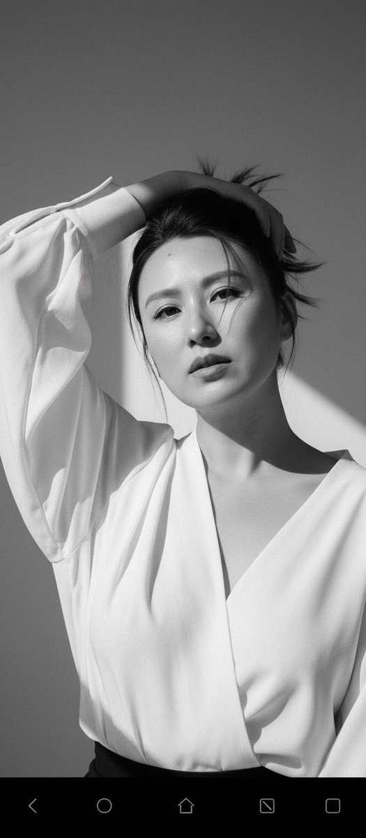 High Fashion Black and White Portrait Prompt for Nano Banana Pro AI image template preview